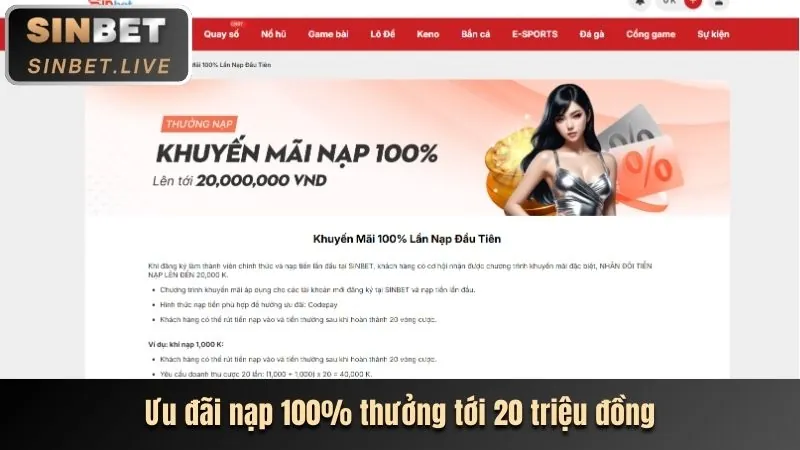 Thưởng nạp tiền lần đầu AWIN 68